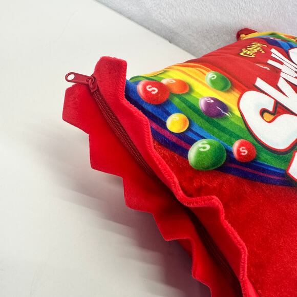 Skittles It'sugar Red Stuffed Pillow with 5 Mini Plush Candy Inside - Picture 4 of 8